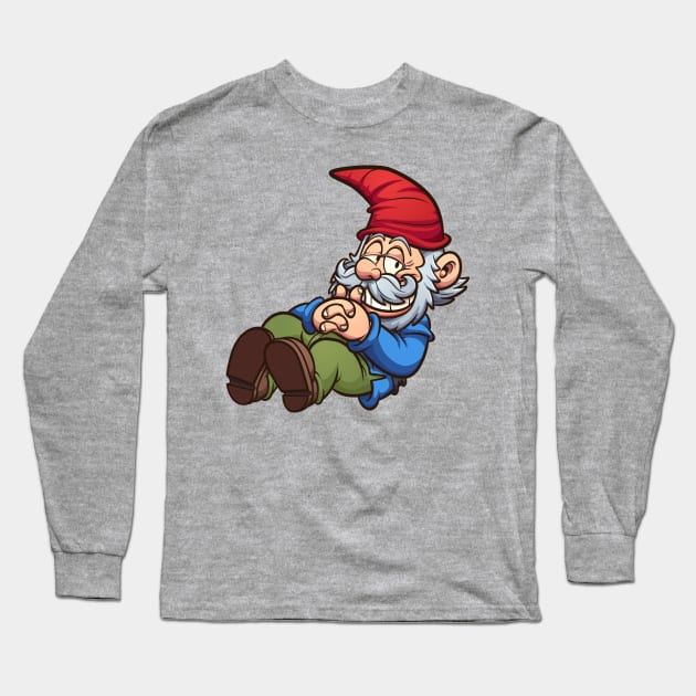 Garden gnome Long Sleeve T-Shirt by memoangeles